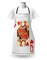 Ambesonne Queen Apron, Queen of Hearts Playing Card Casino Design Gambling Game Poker Blackjack, Unisex Kitchen Bib with Adjustable Neck for Cooking Gardening, Adult Size, Vermilion Yellow White
